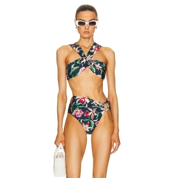 New PatBO Laelia Mid-Rise Midnight Swim Bikini Bottom NWT XS - Picture 3 of 15